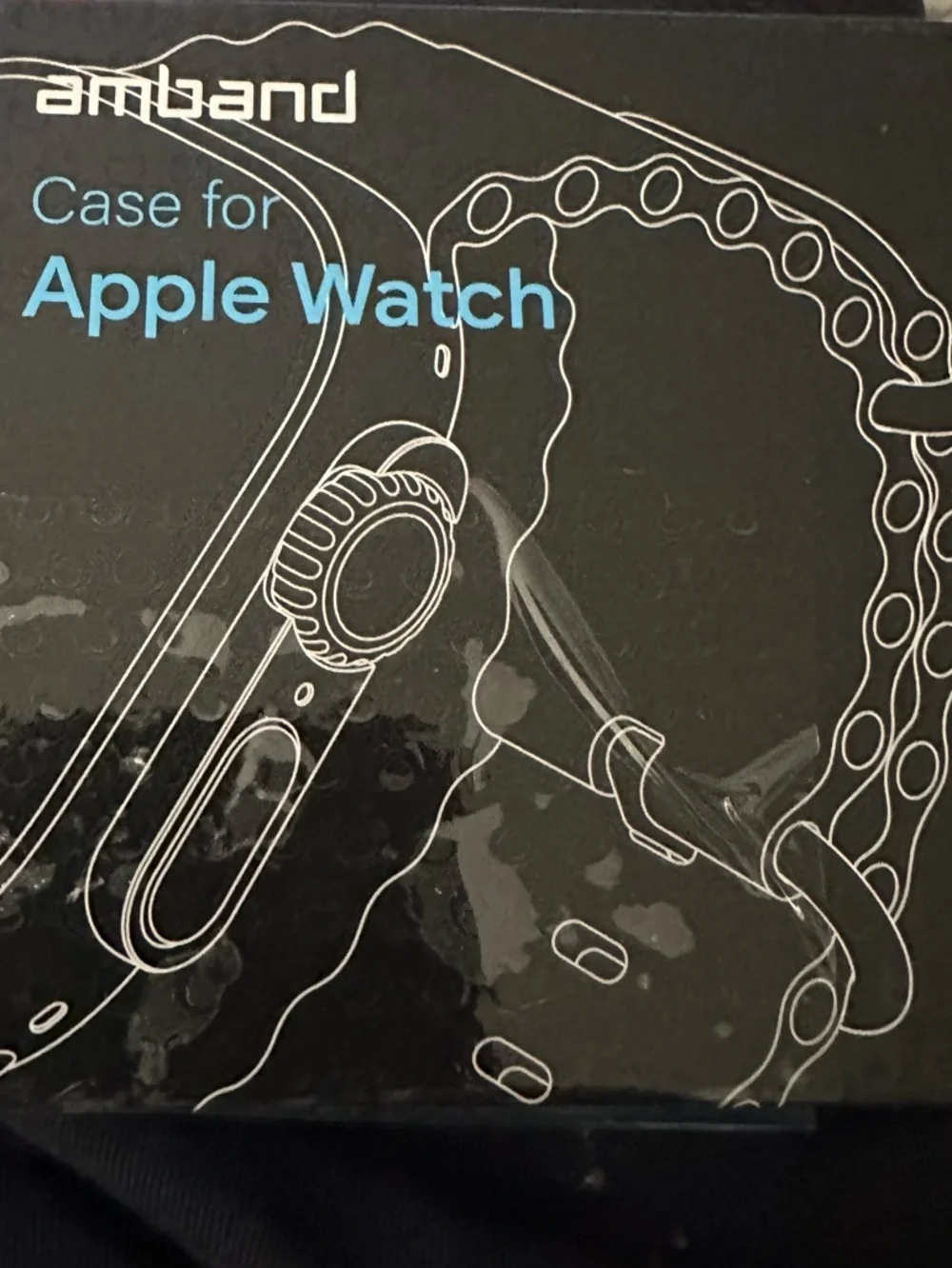 New Amband Black Protective Case for Apple Watch 46mm
